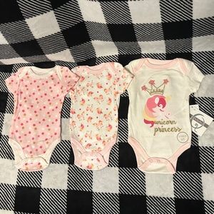 Infant 3 pc. Onesies Size 3-6 months